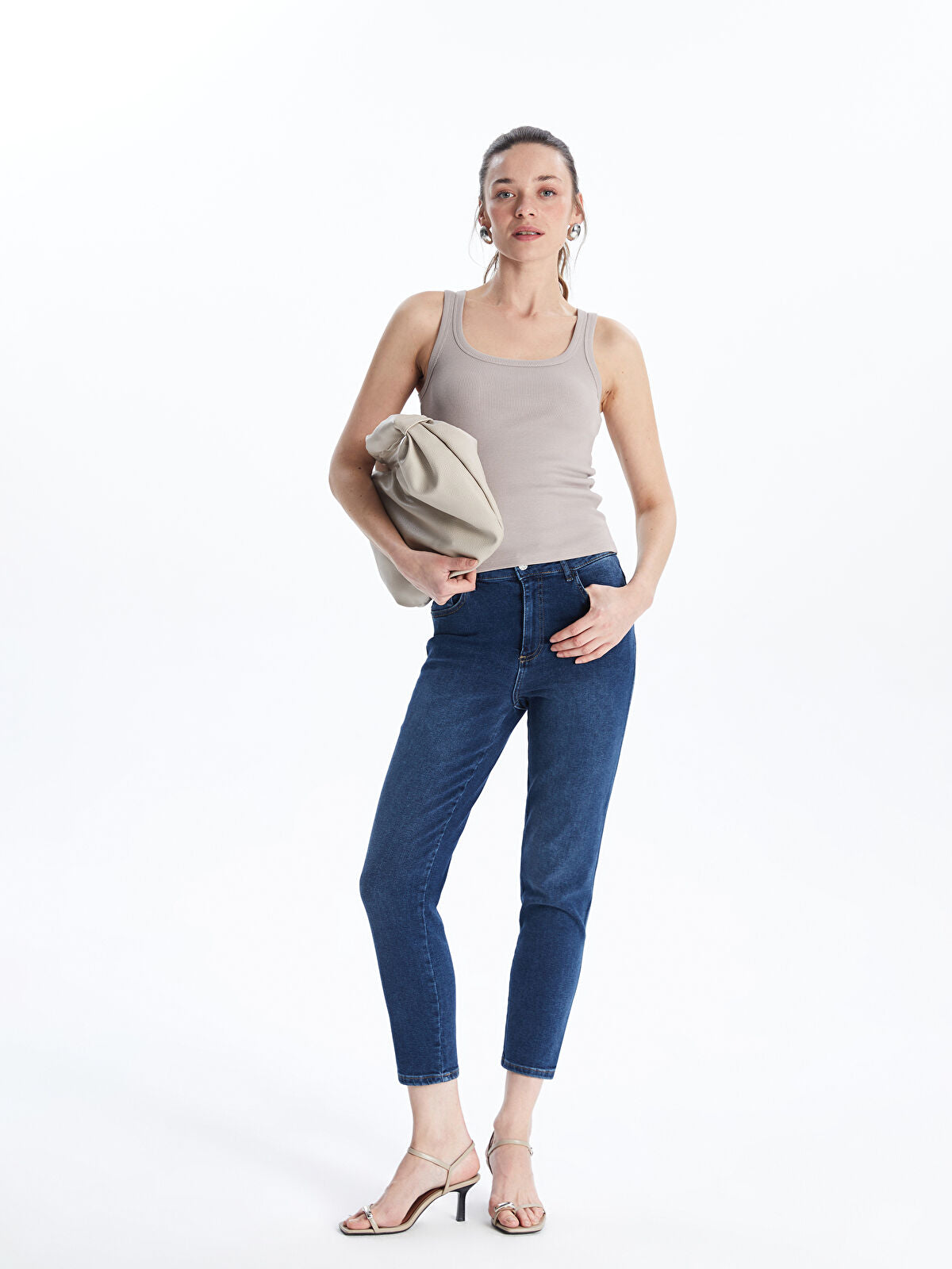 Straight Fit Women's Jean Pantalon