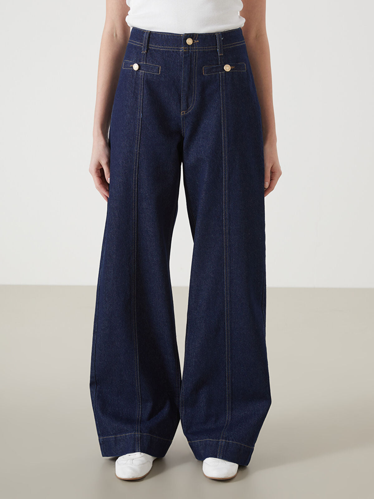 Wideleg Female Jean Pants