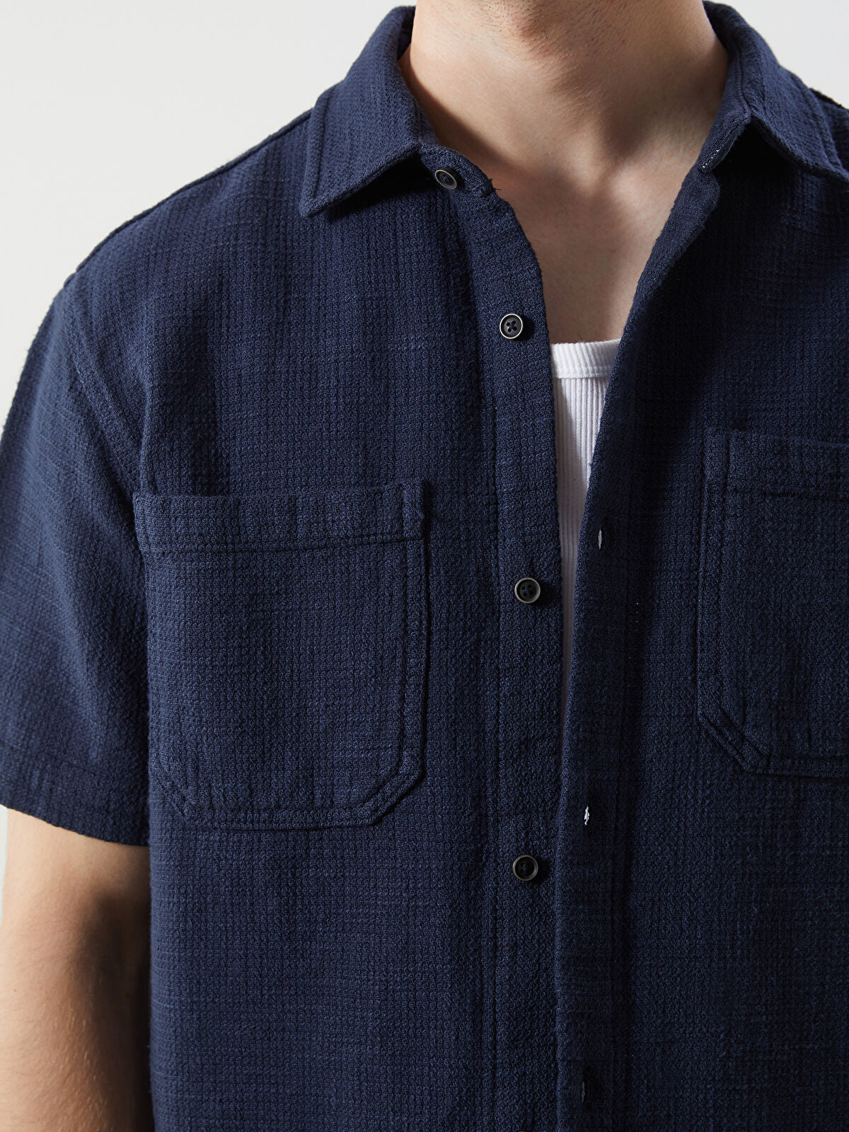 Comfortable Short-Sleeved Men's Jeans T-shirt