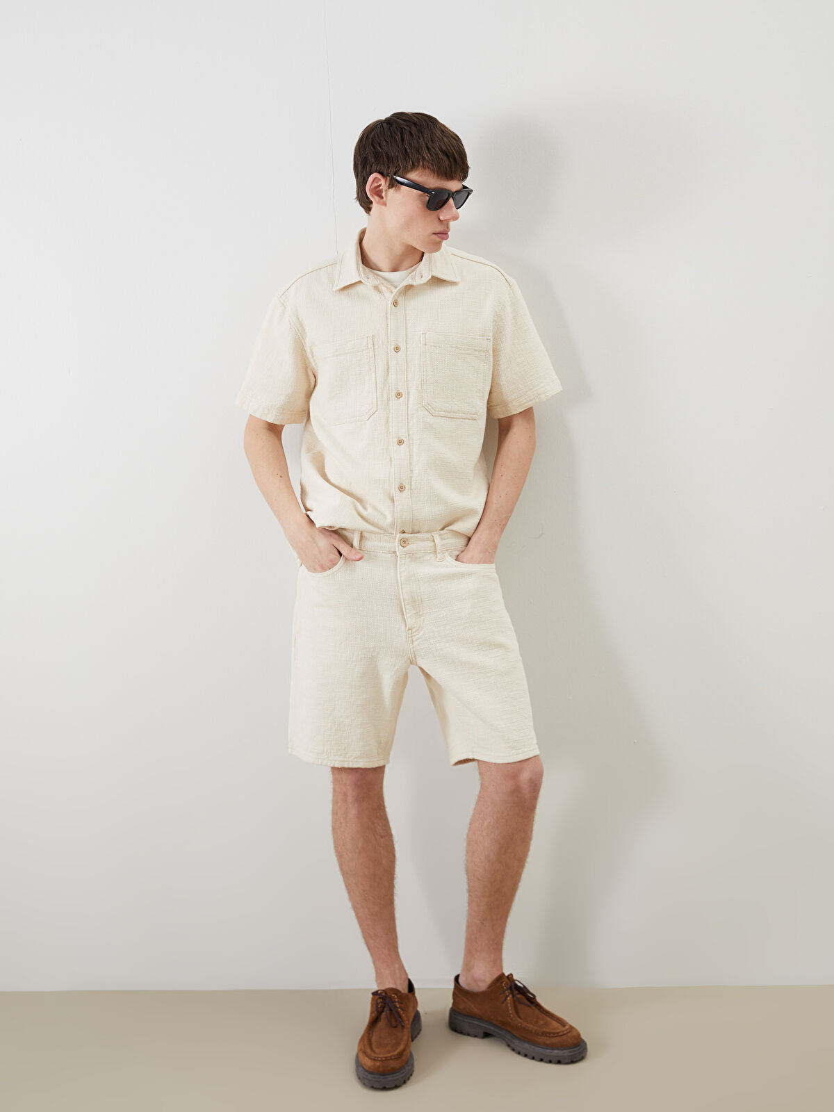 Comfortable Short-Sleeved Men's Jeans T-shirt