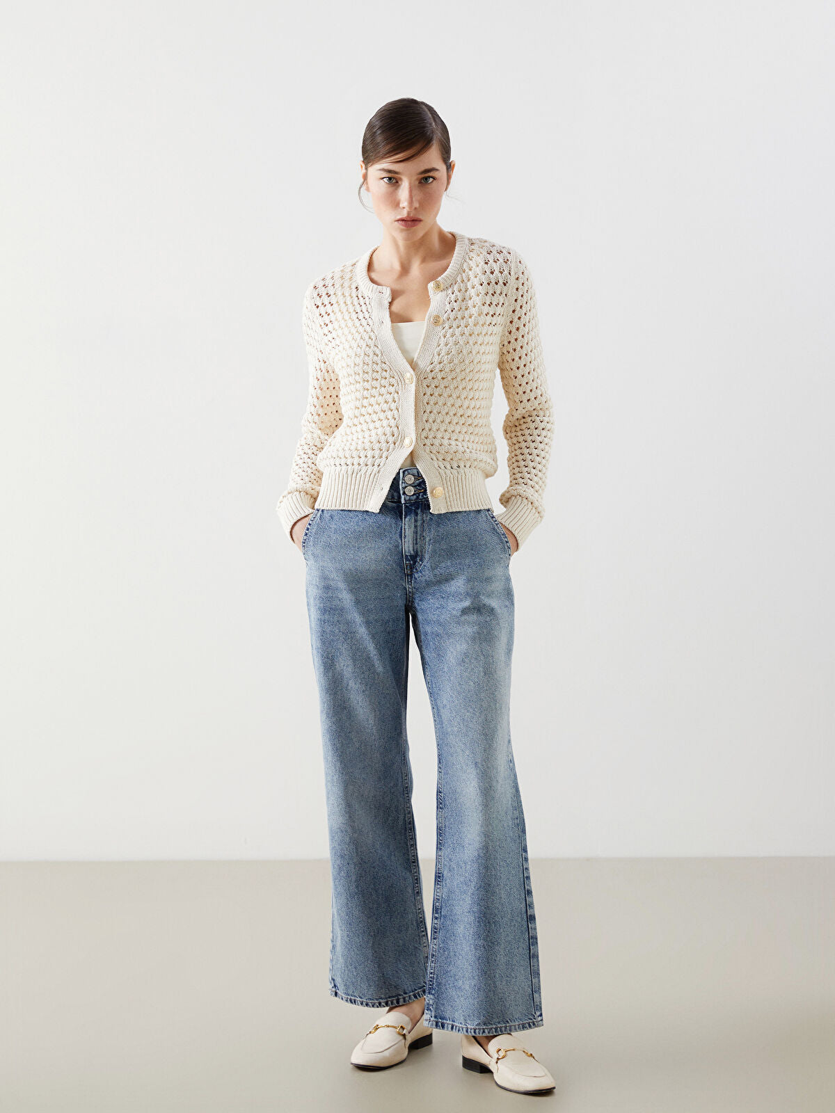 Wideleg Female Jean Pants