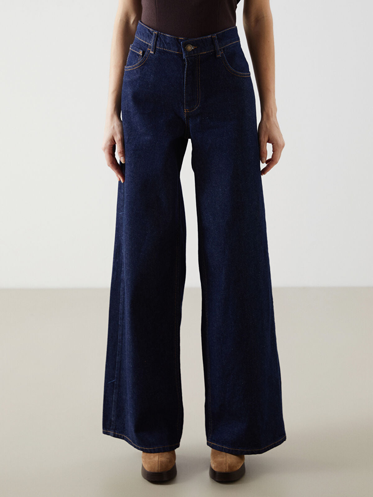 Wideleg Female Jean Pants