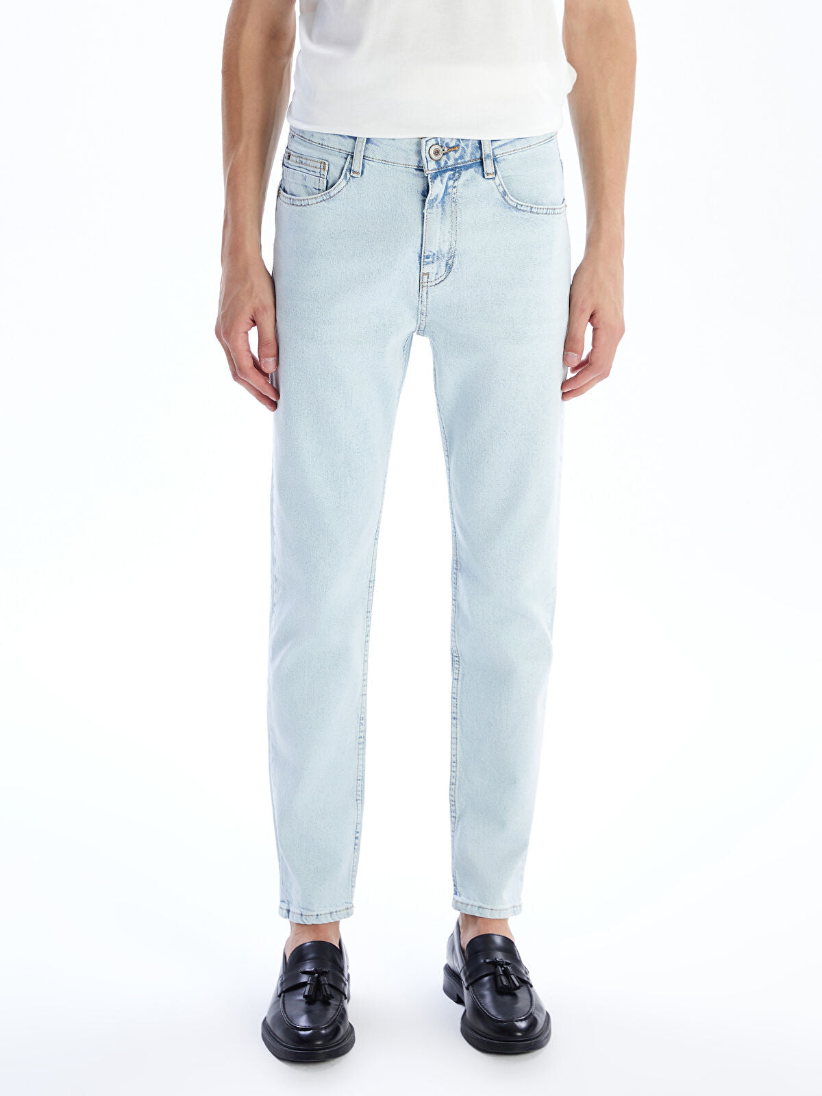 730 Mandarin Collar Men's Jeans Pants