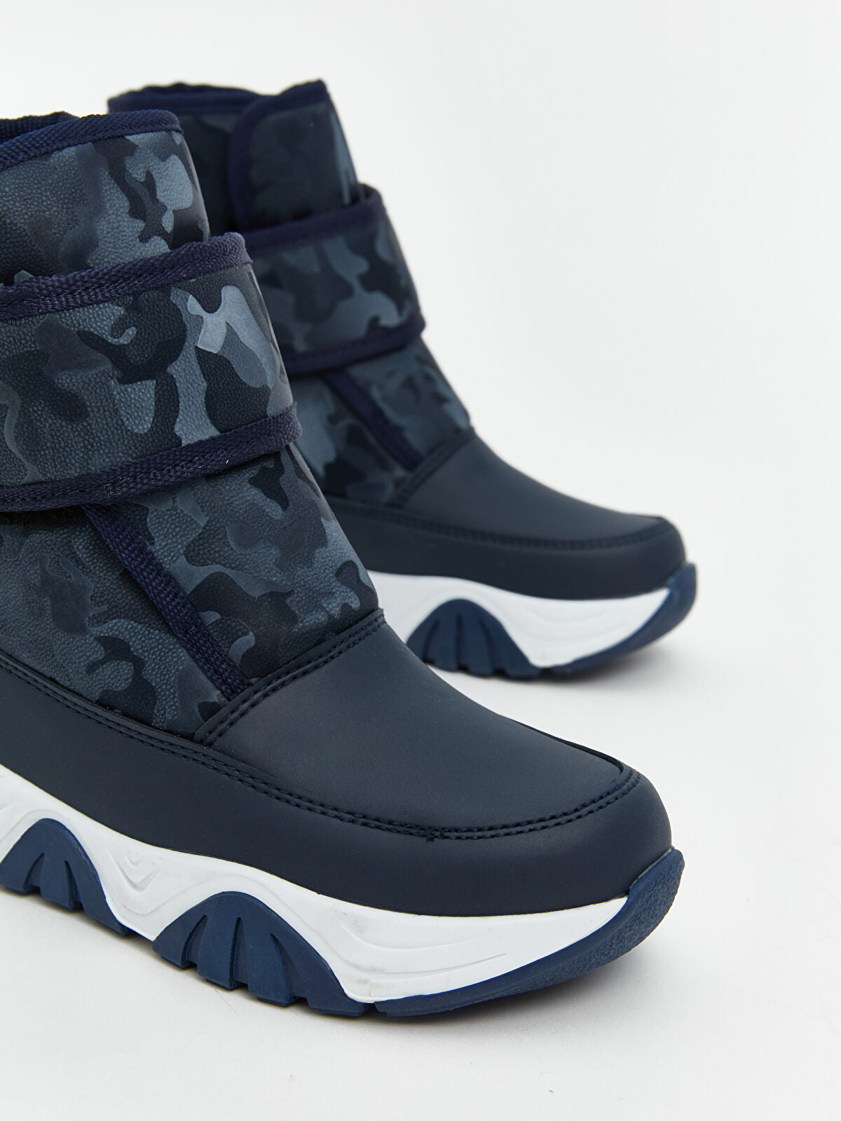 Leather-Look Boys' Slip-On Winter Boot