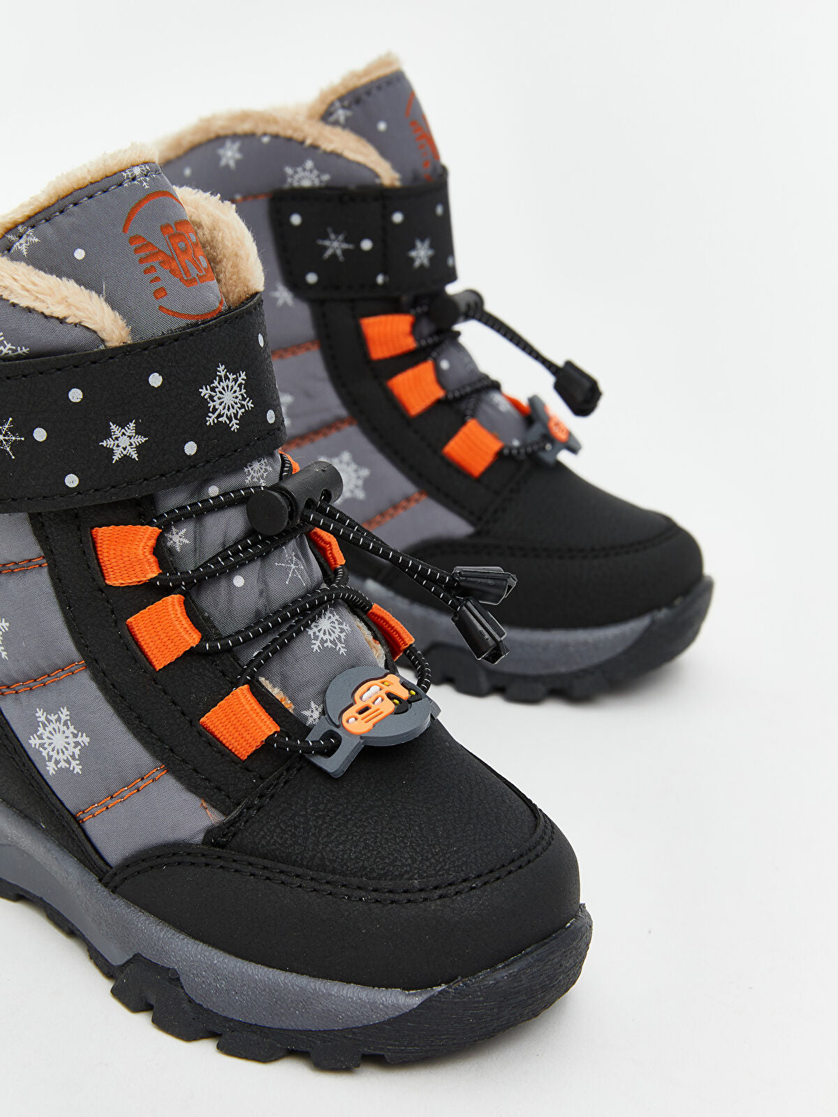 Lining Sole Baby Boy Winter Boot with Fur Lining