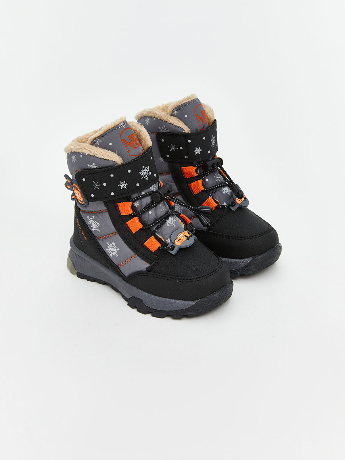 Lining Sole Baby Boy Winter Boot with Fur Lining