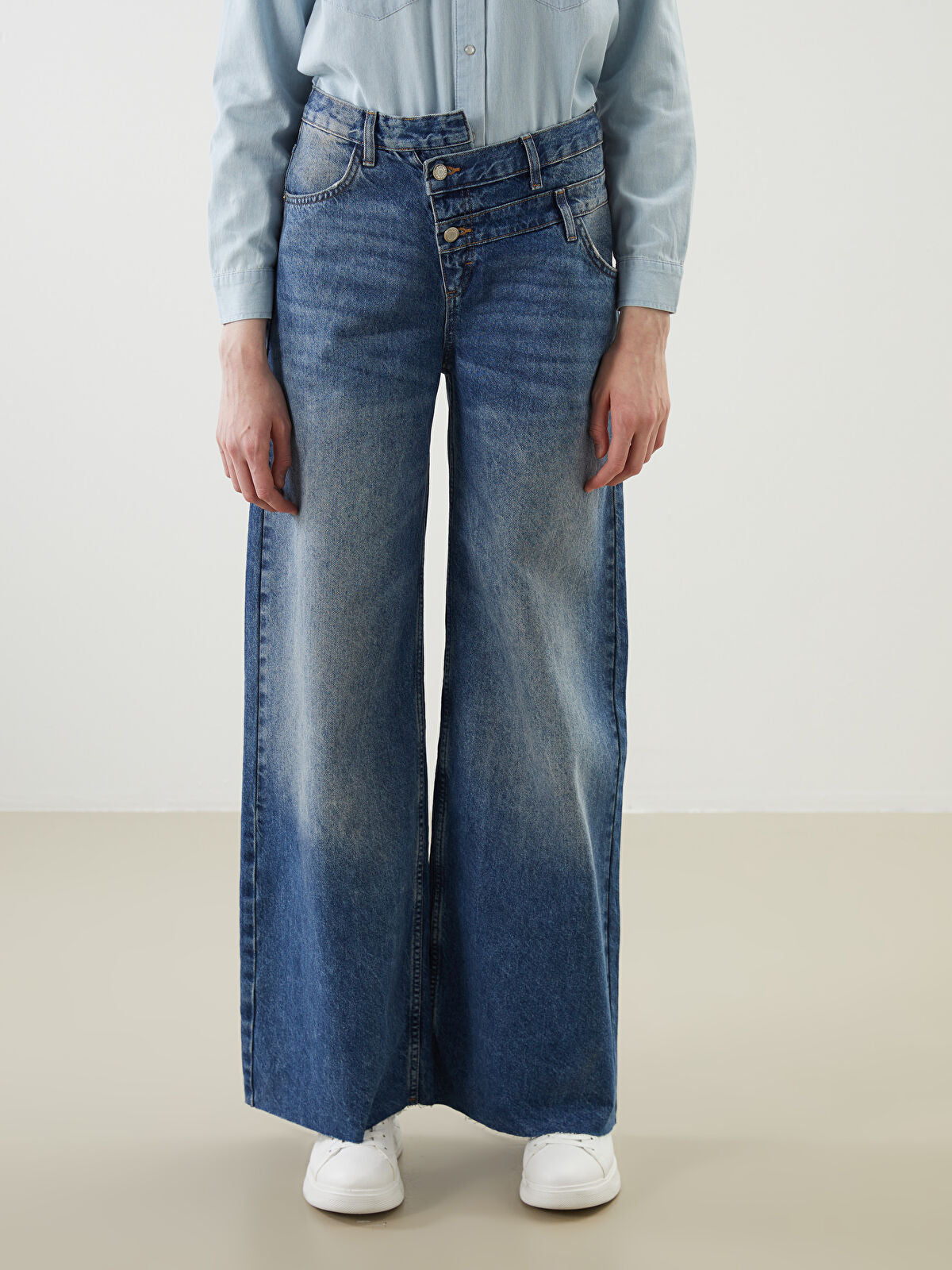 Wideleg Female Jean Pants