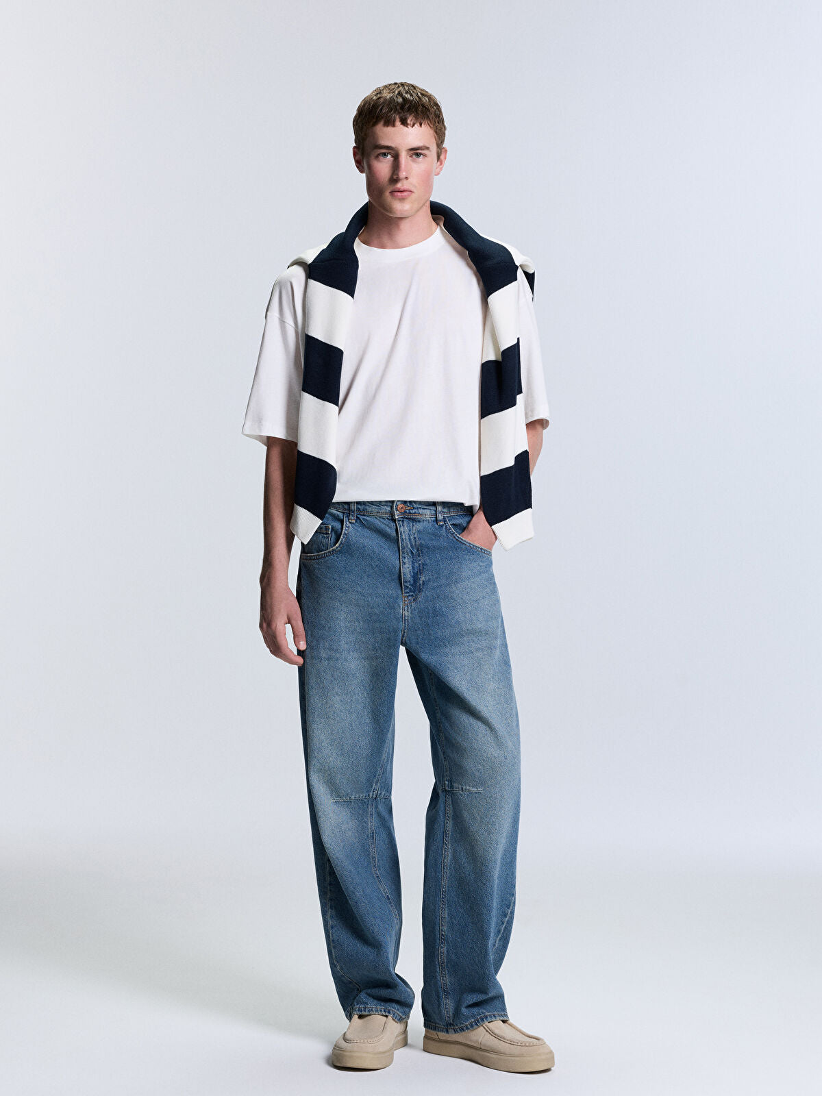 Loose Fit Men's Jeans Pants
