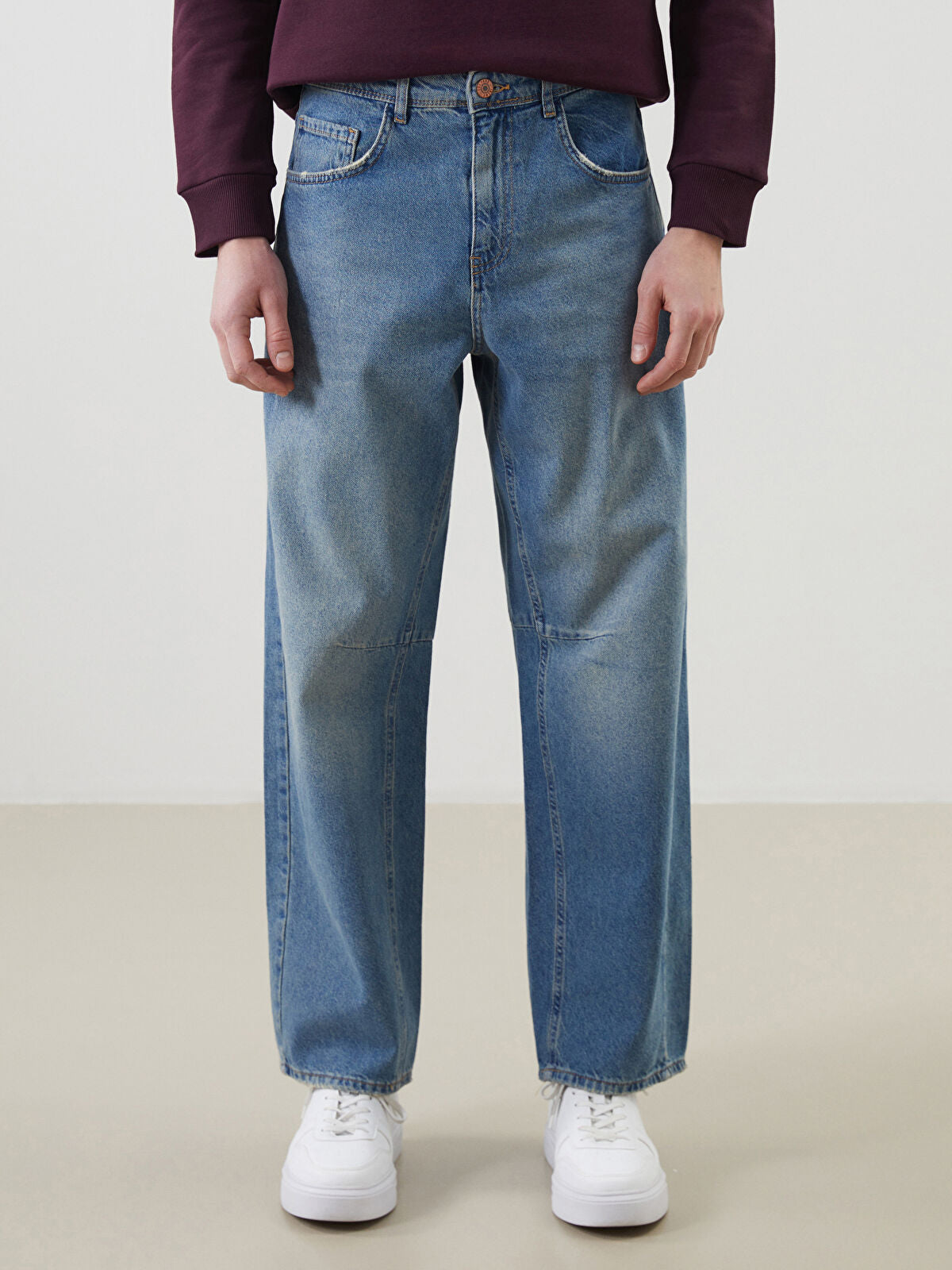 Loose Fit Men's Jeans Pants
