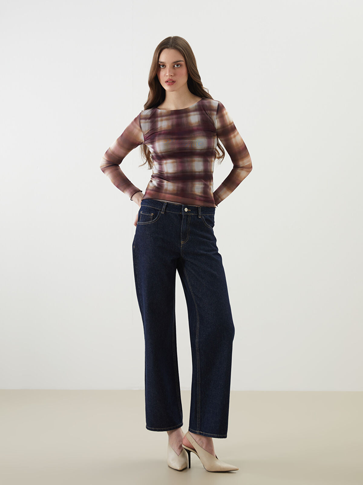 Wideleg Female Jean Pants