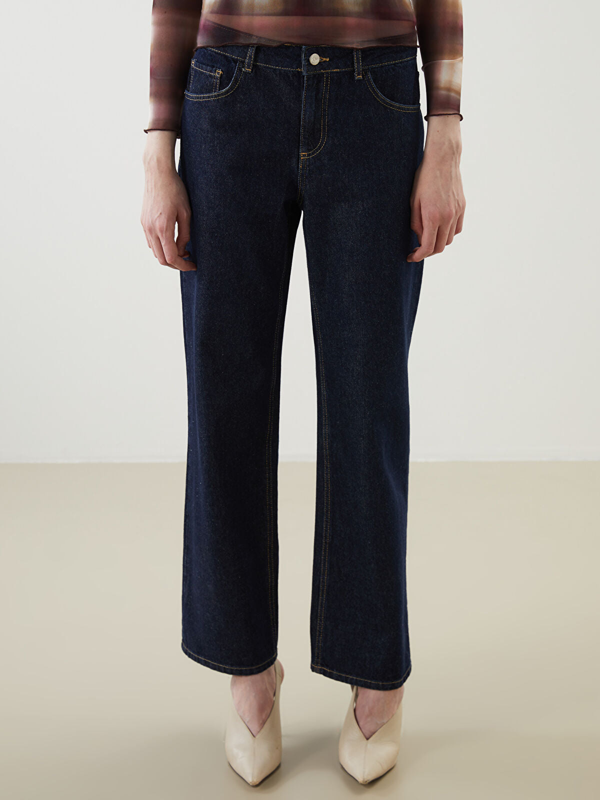 Wideleg Female Jean Pants