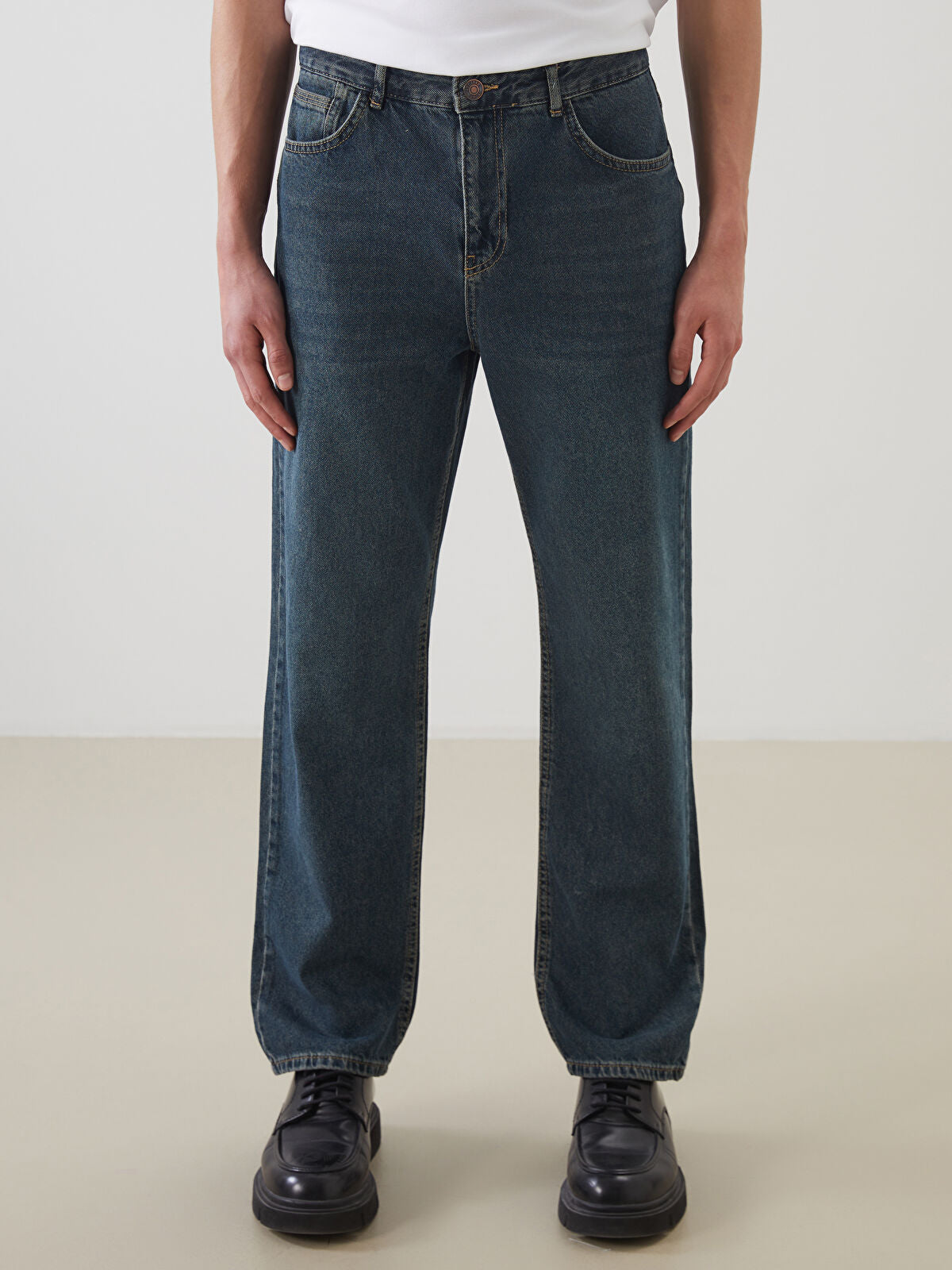 Loose Fit Men's Jeans Pants