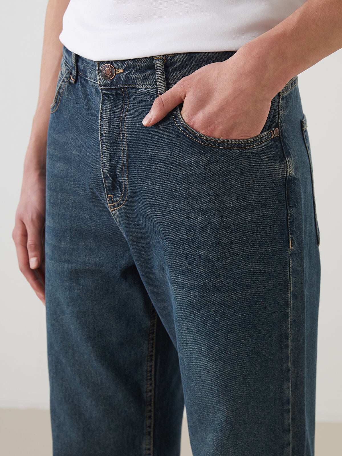 Loose Fit Men's Jeans Pants