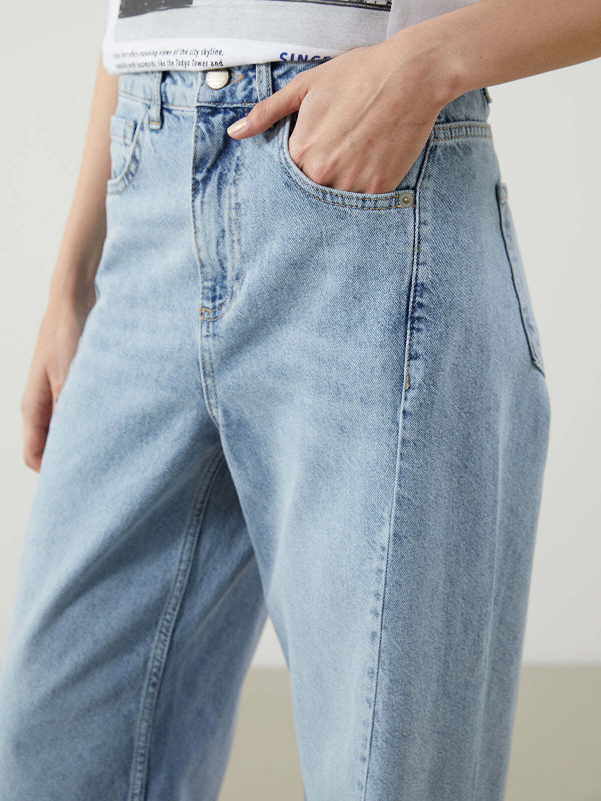 Wideleg Female Jean Pants