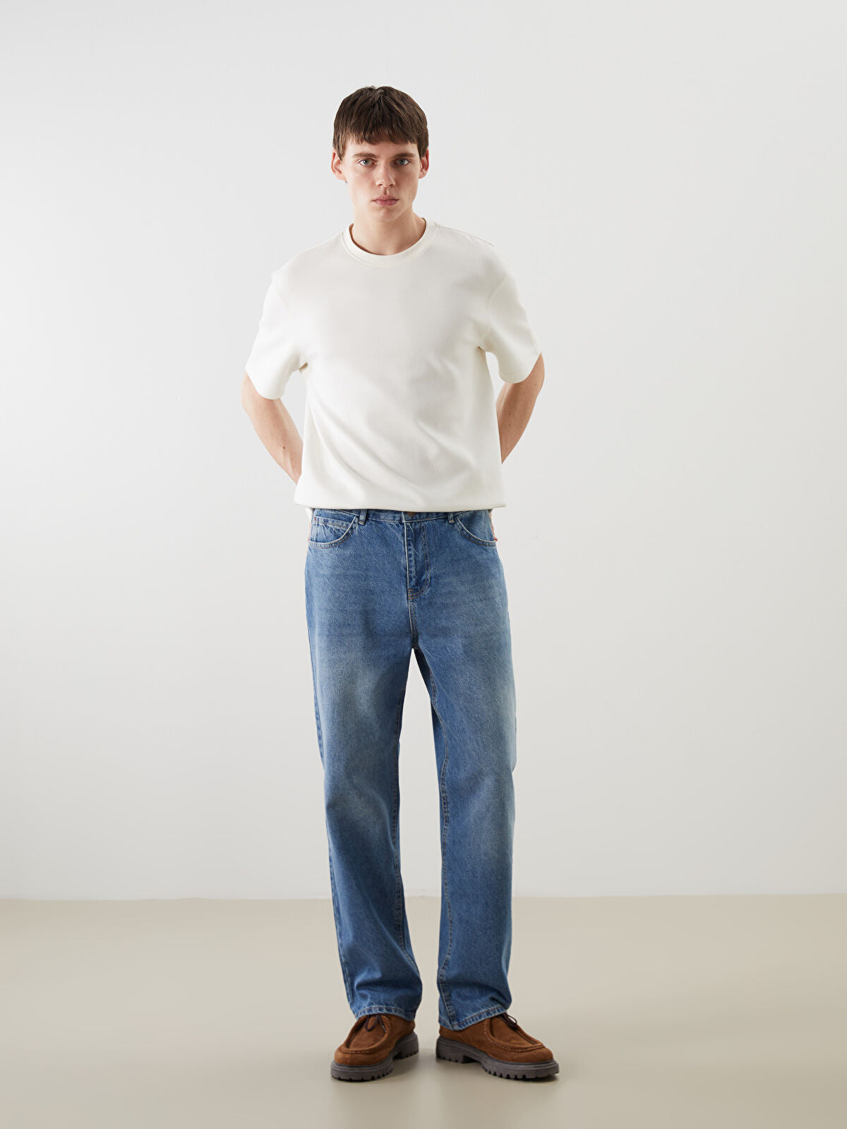 Loose Fit Men's Jeans Pants