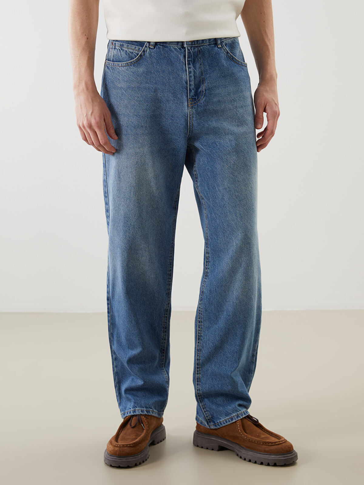 Loose Fit Men's Jeans Pants