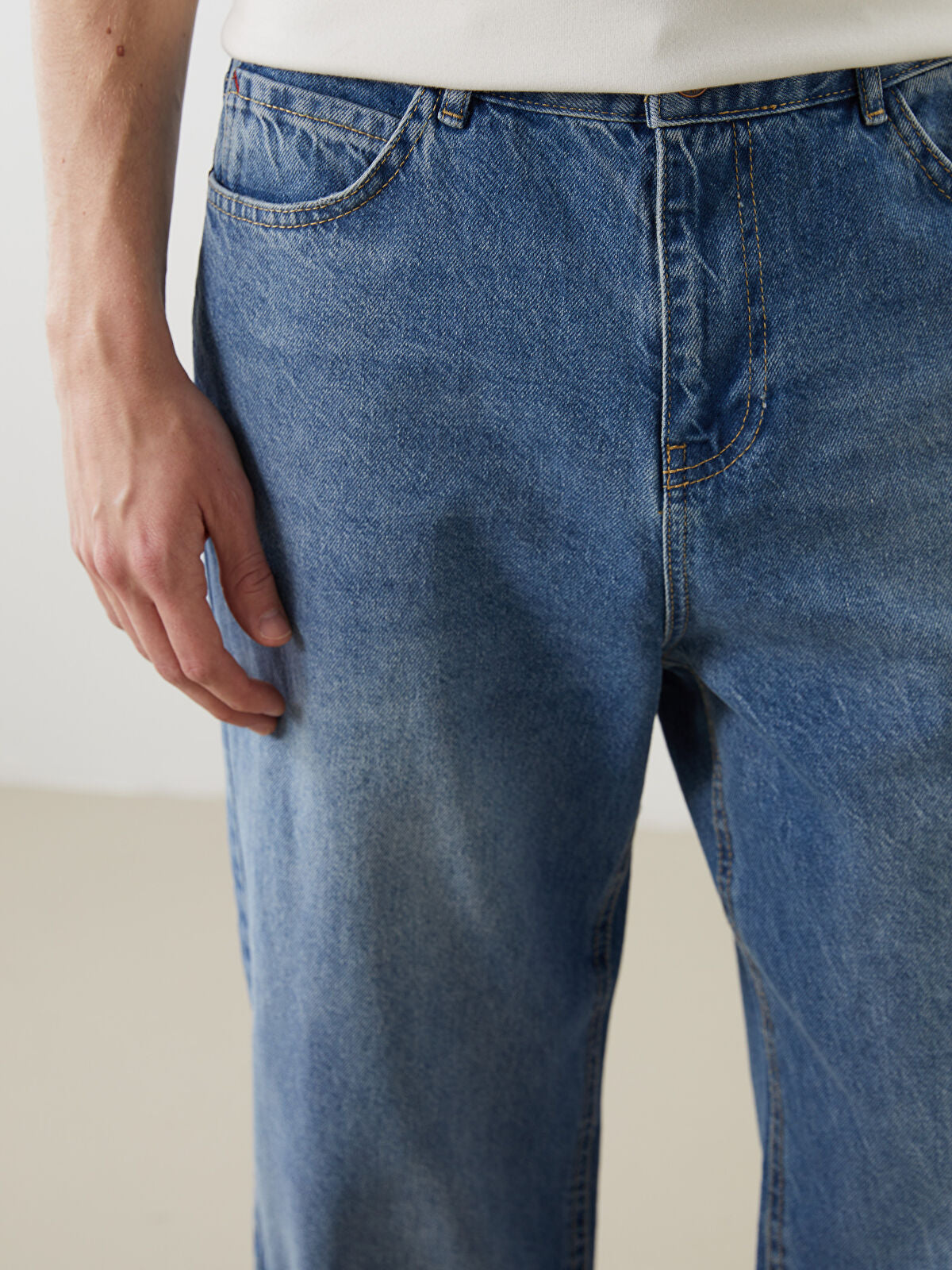 Loose Fit Men's Jeans Pants
