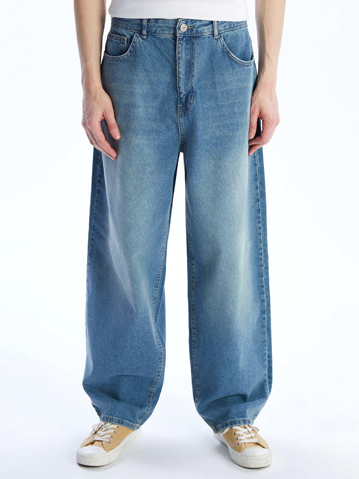 Loose Fit Men's Jeans Pants