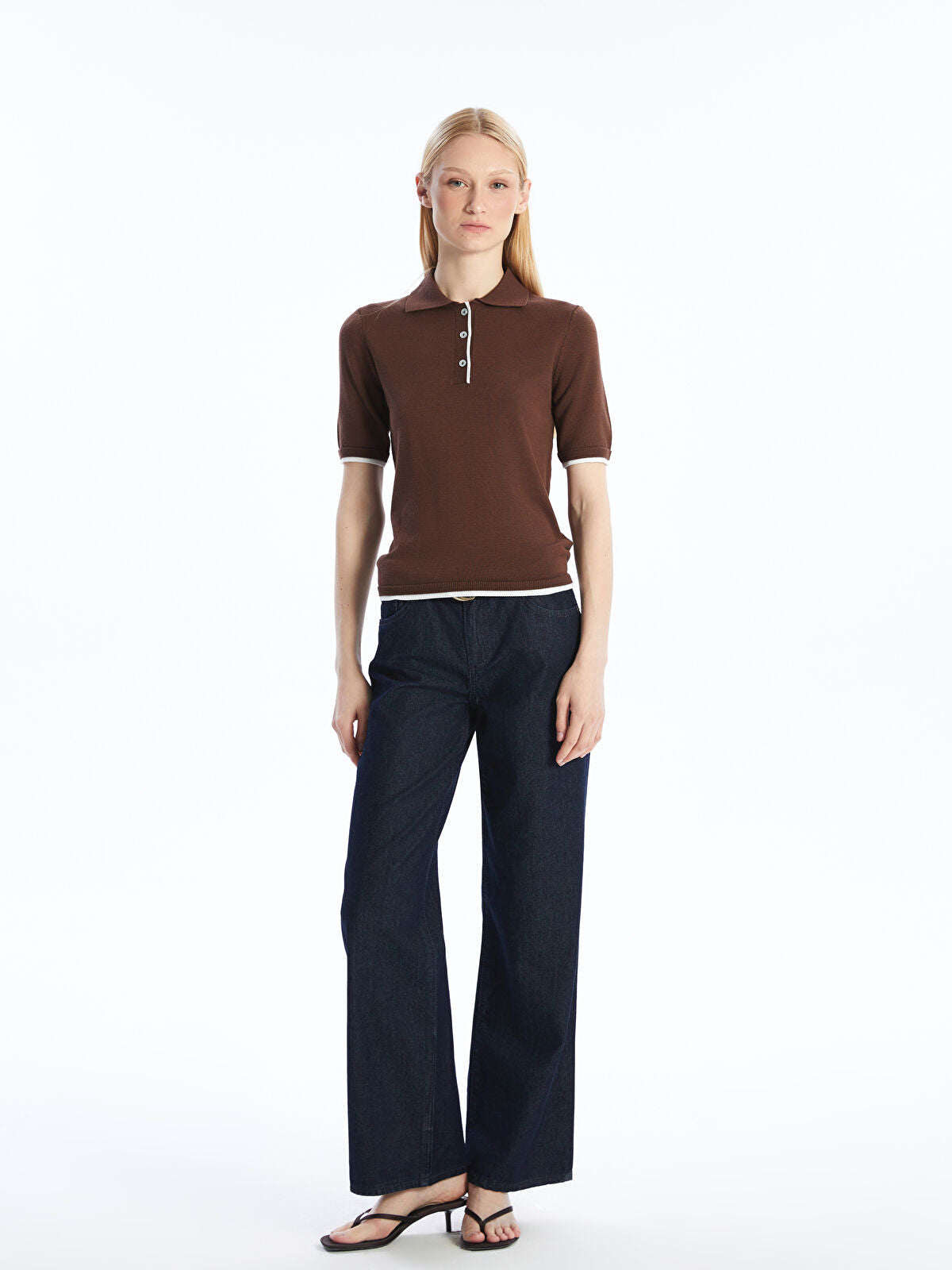 Women’s Belted Wide Leg Jean Pants