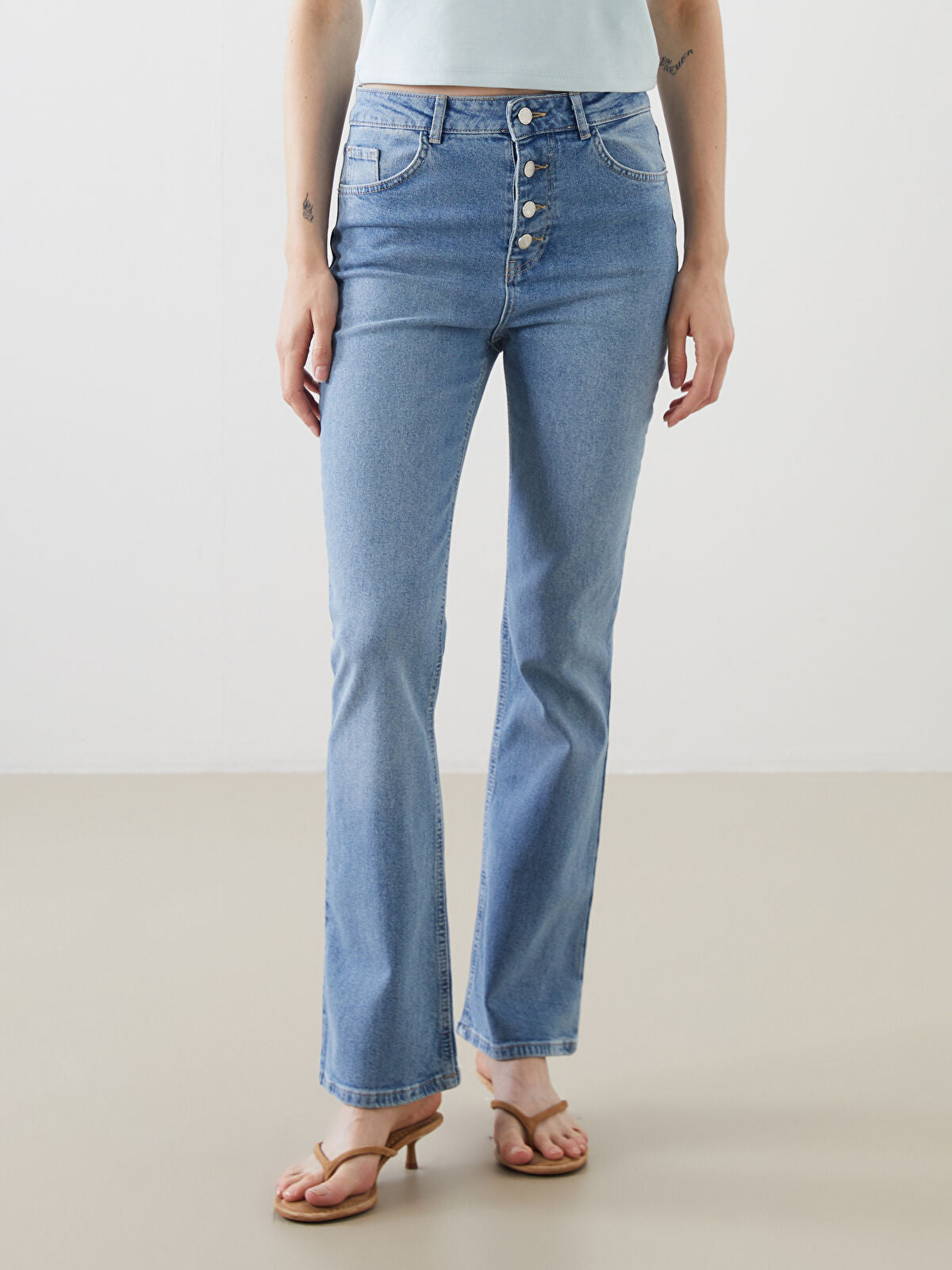 Crop Flare Women's Jeans Pants