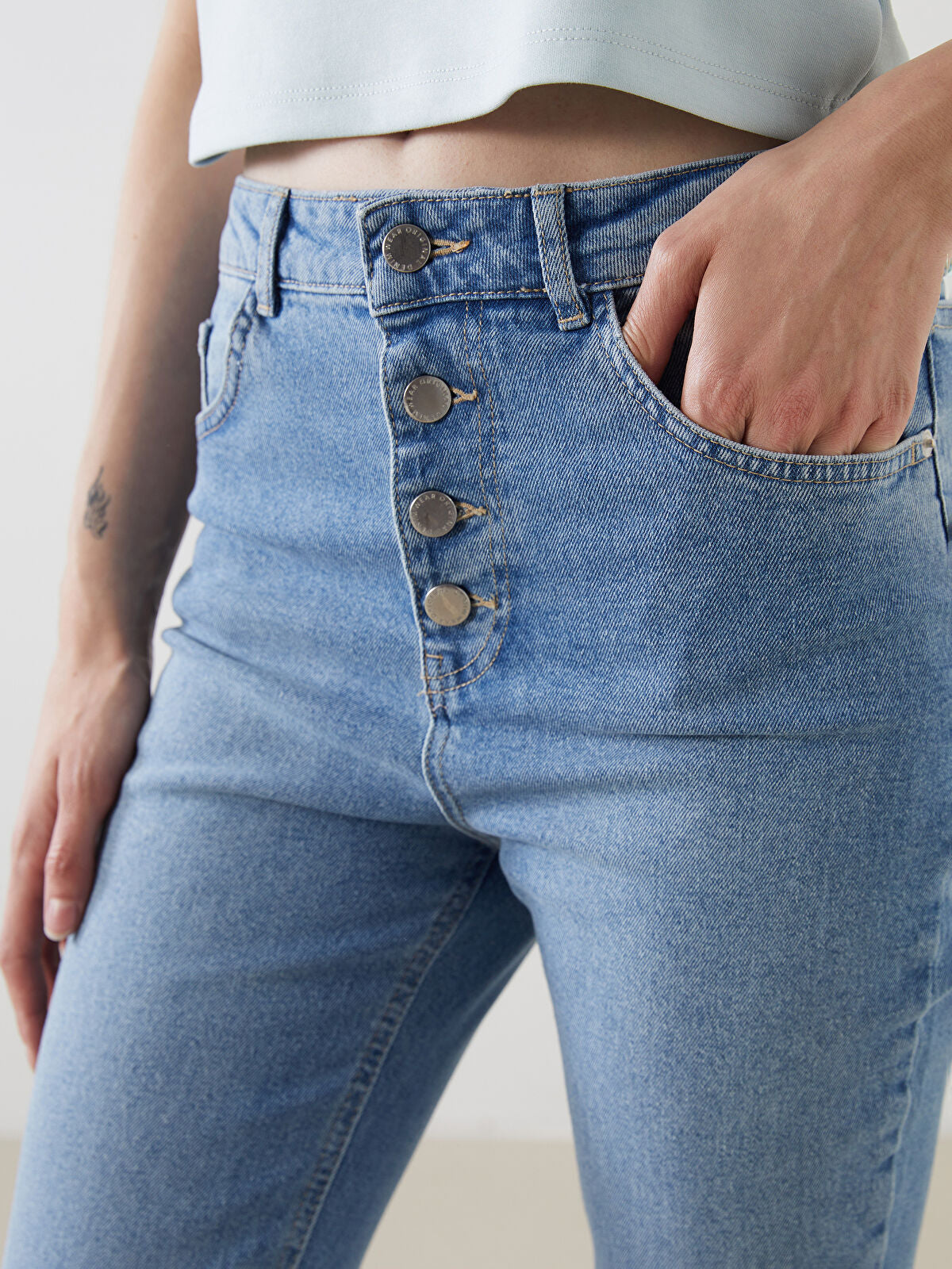 Crop Flare Women's Jeans Pants