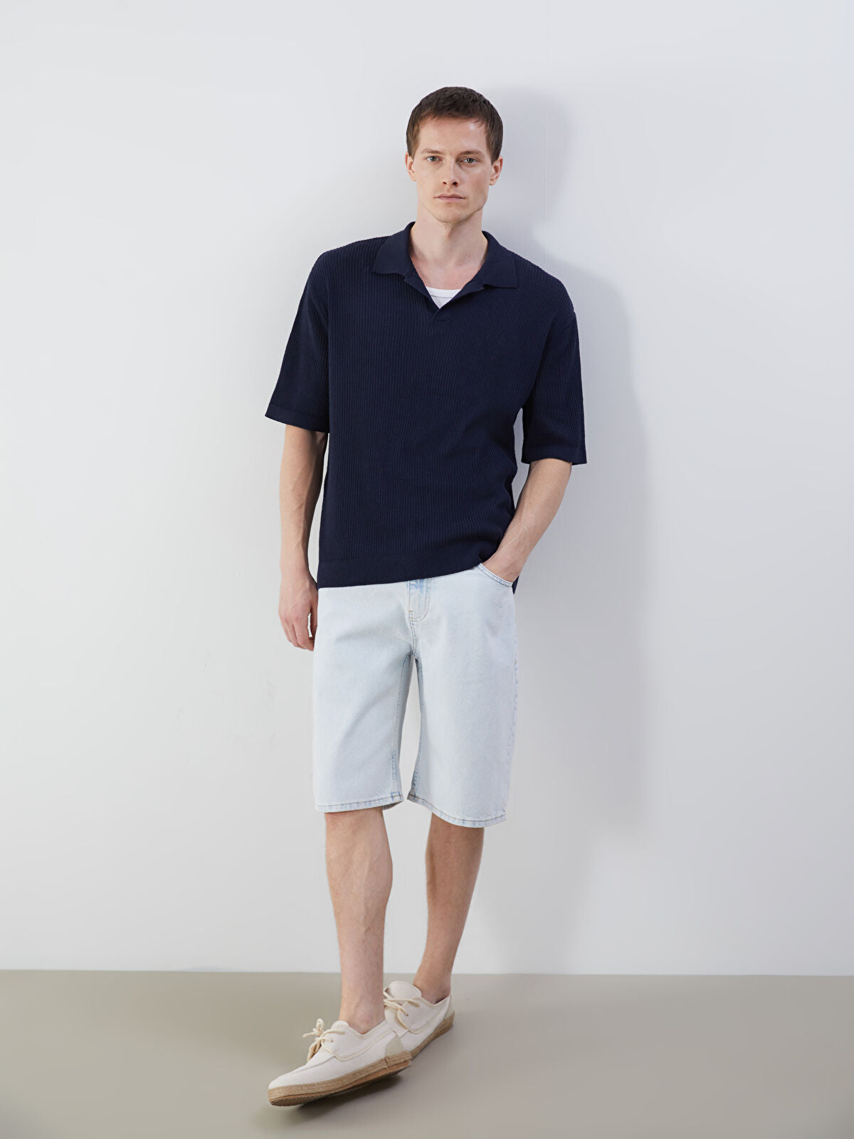 Loose Fit Men's Jean Shorts