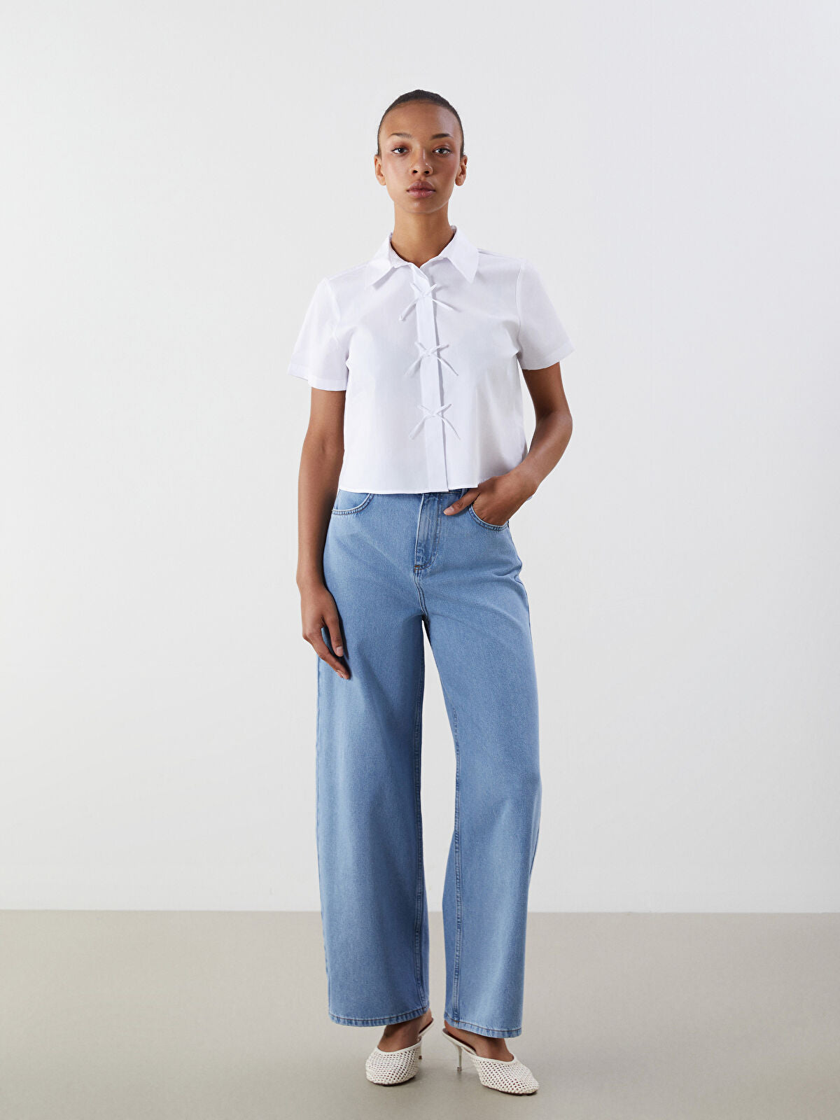 Wideleg Female Jean Pants