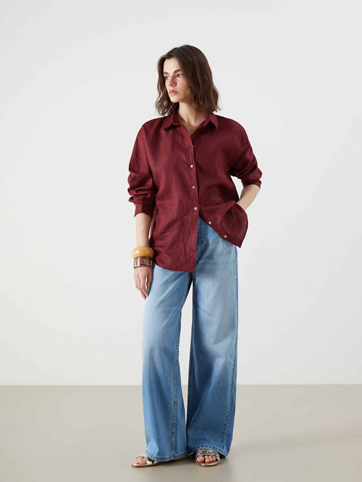 Wideleg Female Jean Pants
