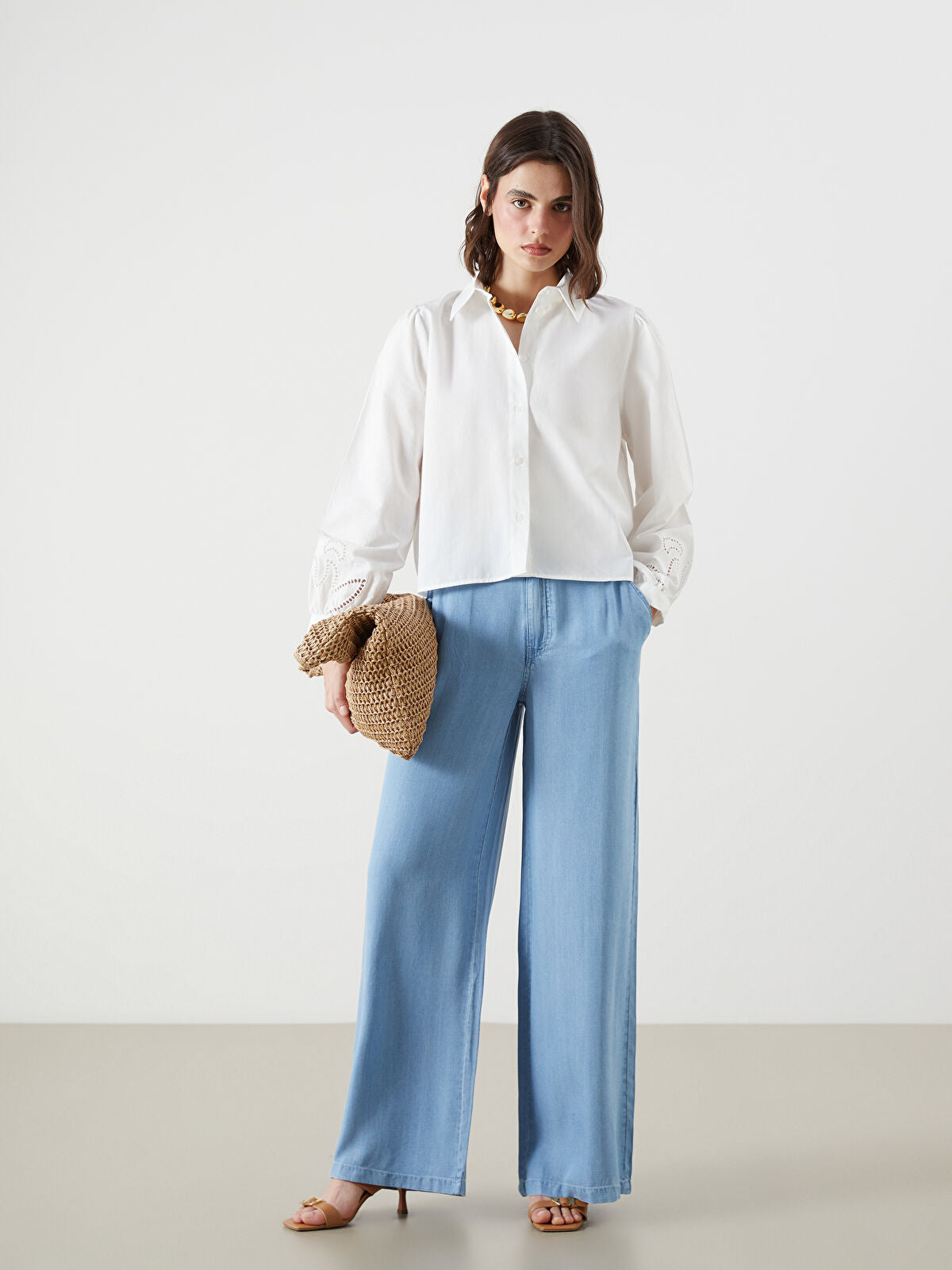 Wideleg Female Jean Pants