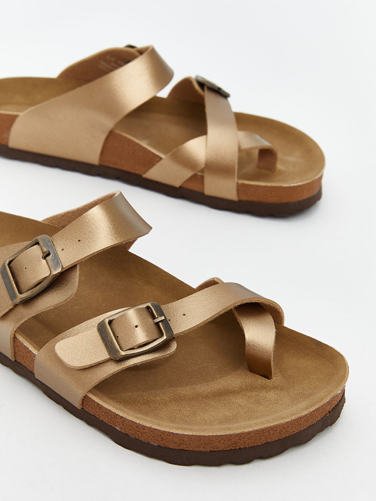 LCW Steps Women's Leather-Look Strap Sandal