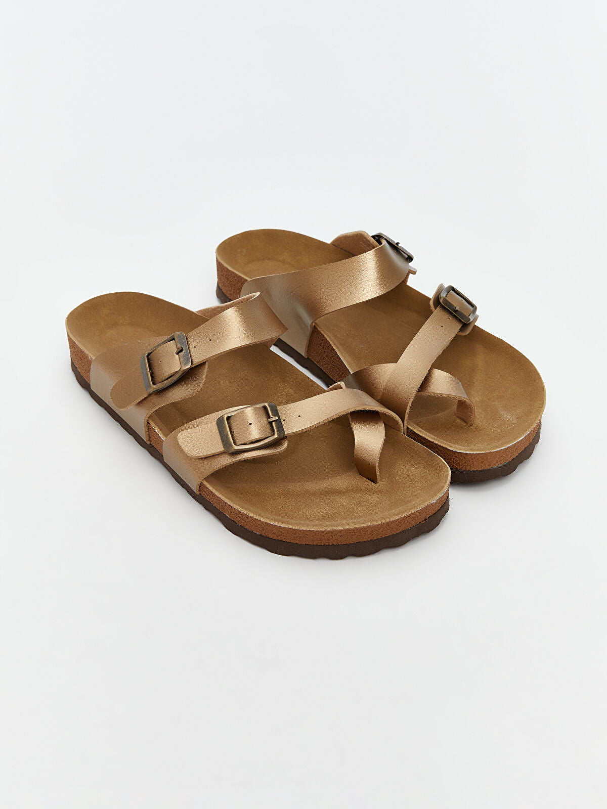 LCW Steps Women's Leather-Look Strap Sandal