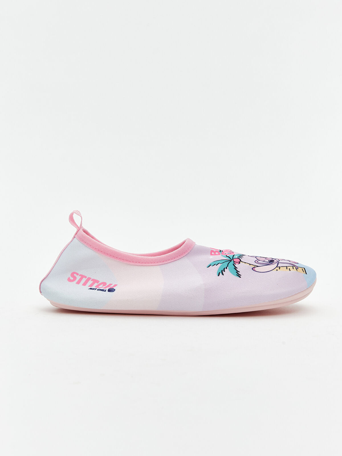 Stitch and Angel Embroidered Girls' Child Beach Sandals