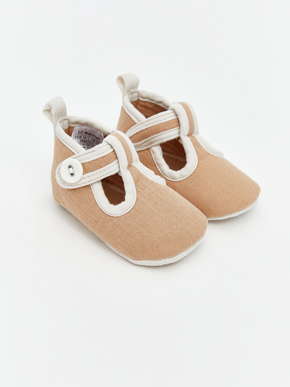 Buttoned Detailed Boy Baby Patent Shoes