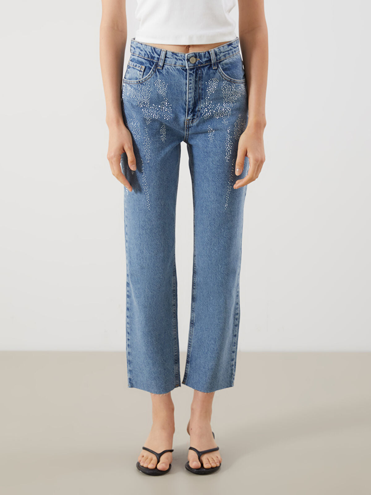 Straight Fit Women's Jean Pantalon