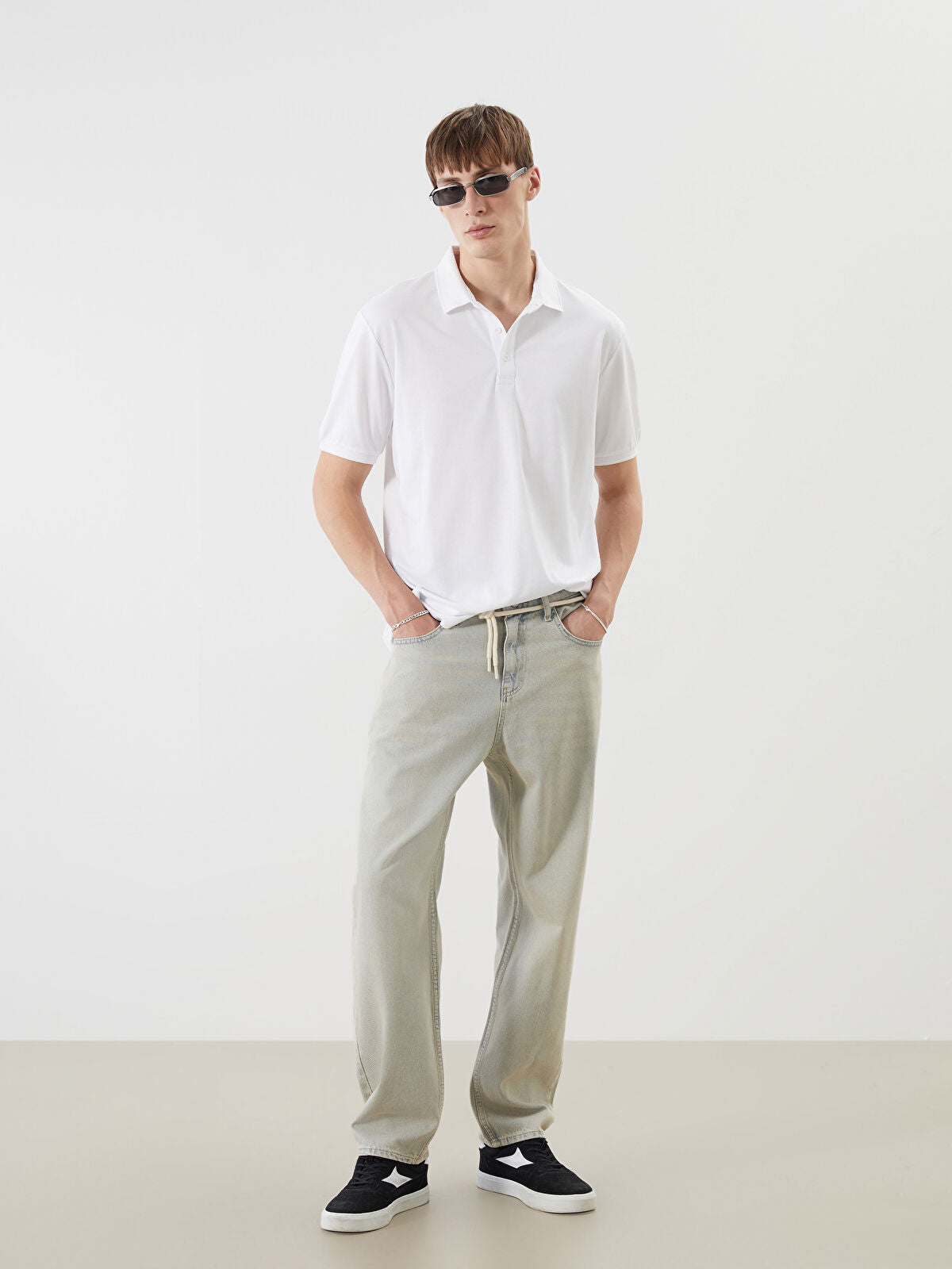 Loose Fit Men's Jeans Pants