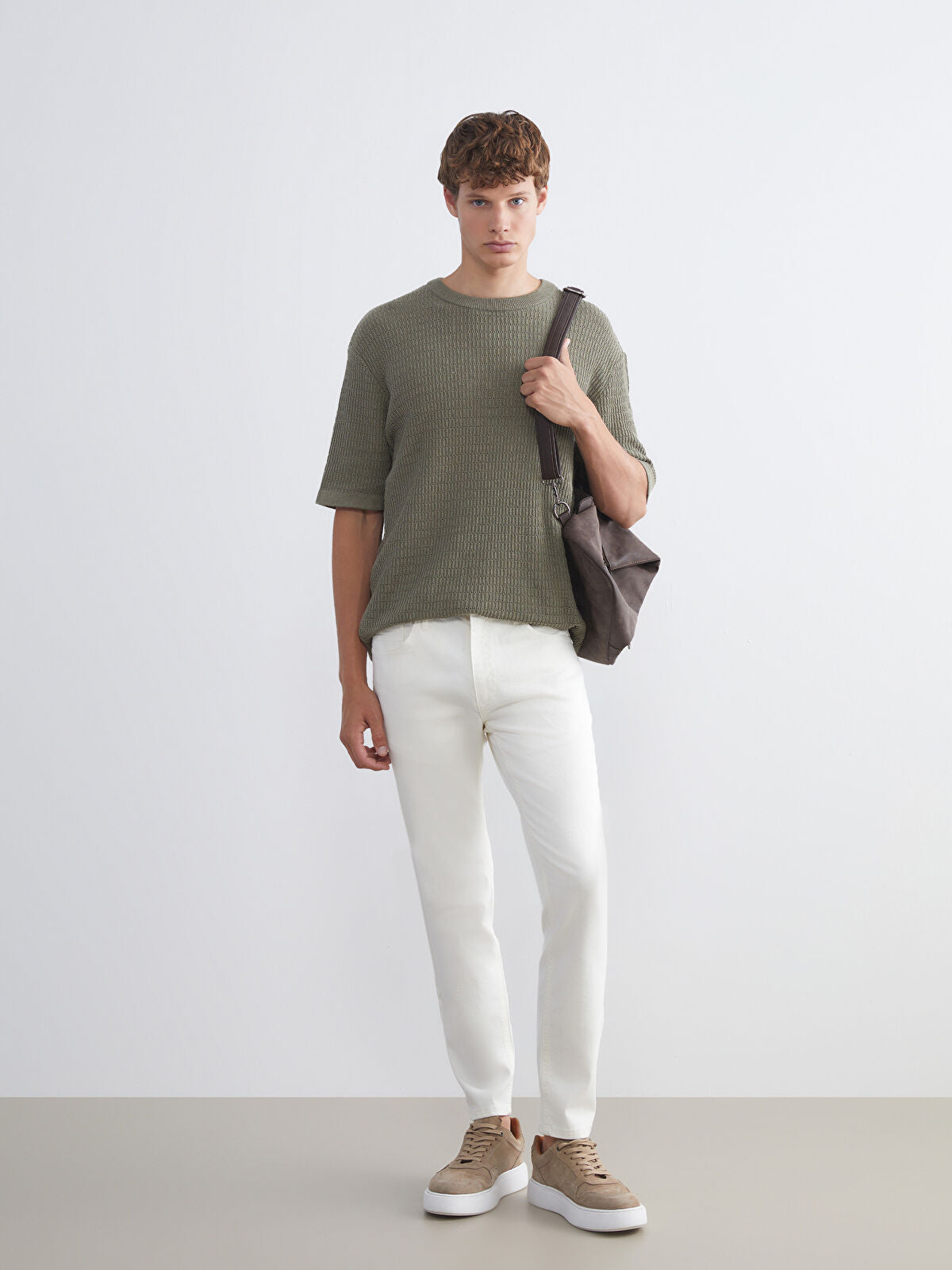 730 Mandarin Collar Men's Jeans Pants