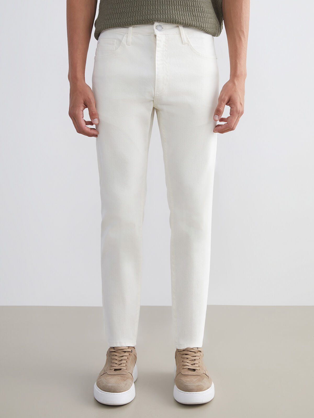 730 Mandarin Collar Men's Jeans Pants