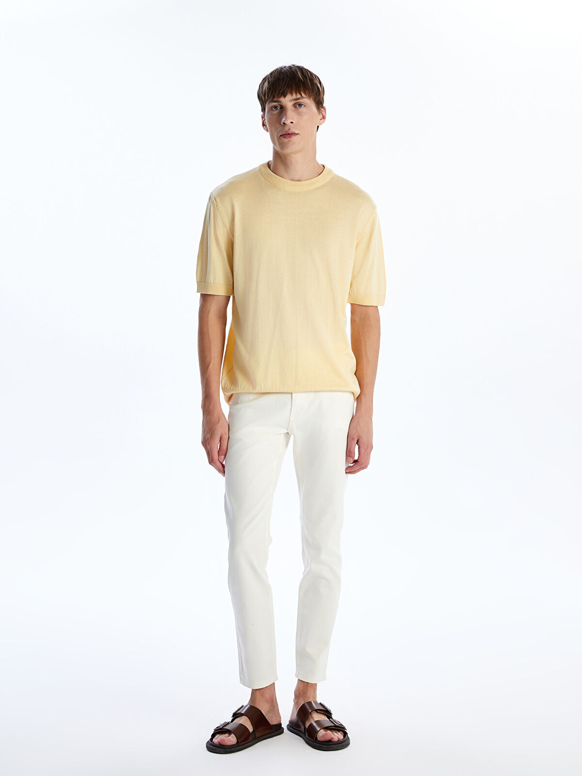 730 Mandarin Collar Men's Jeans Pants