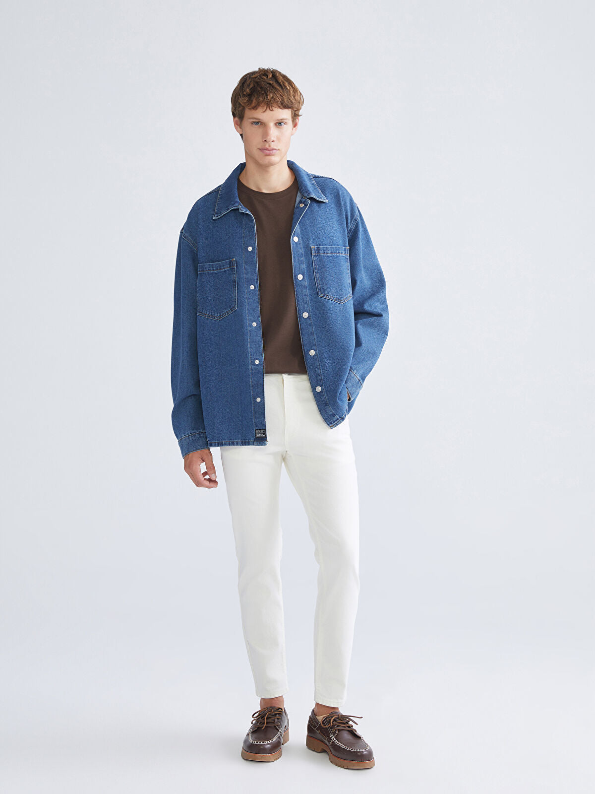 730 Mandarin Collar Men's Jeans Pants