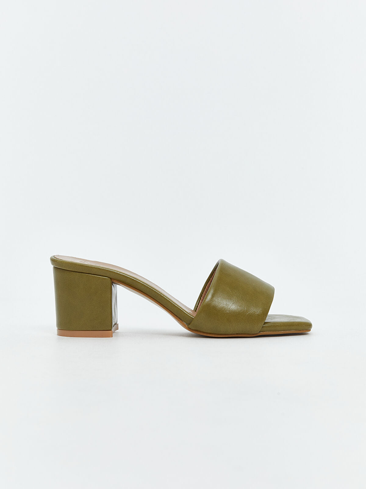 Leather-Look Women's Heeled Slip-On