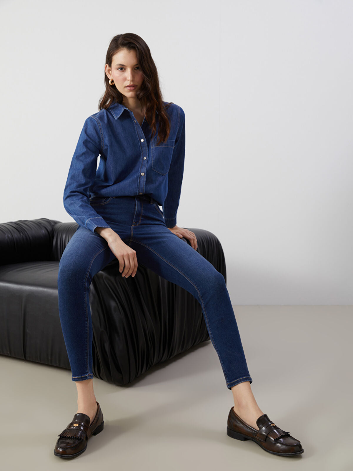 LCW Jeans Black Jupiter Super Skinny Fit Women's Jean Trousers