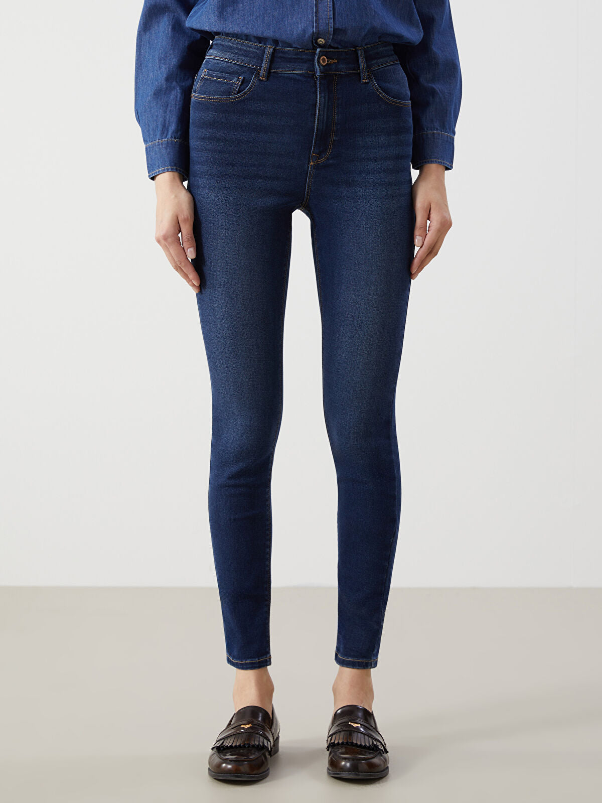 LCW Jeans Black Jupiter Super Skinny Fit Women's Jean Trousers