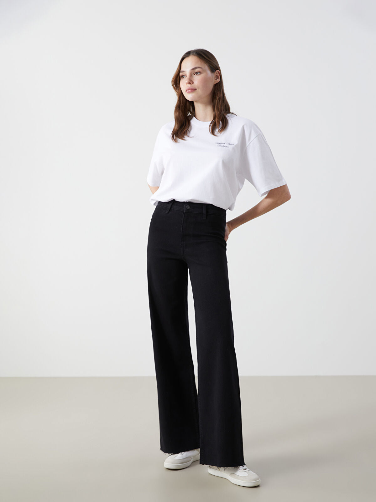 Wide Leg Women's Jeans Pants