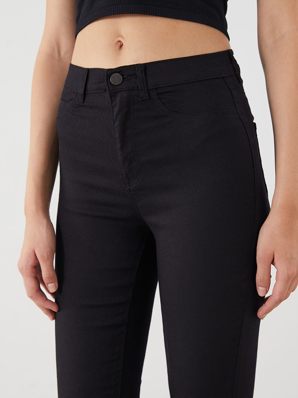 LCW Jeans Black Jupiter Super Skinny Fit Women's Jean Trousers