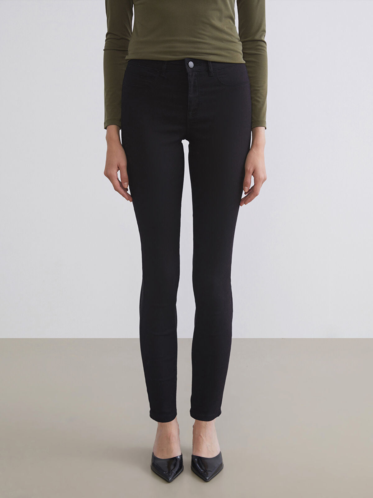 LCW Jeans Black Jupiter Super Skinny Fit Women's Jean Trousers