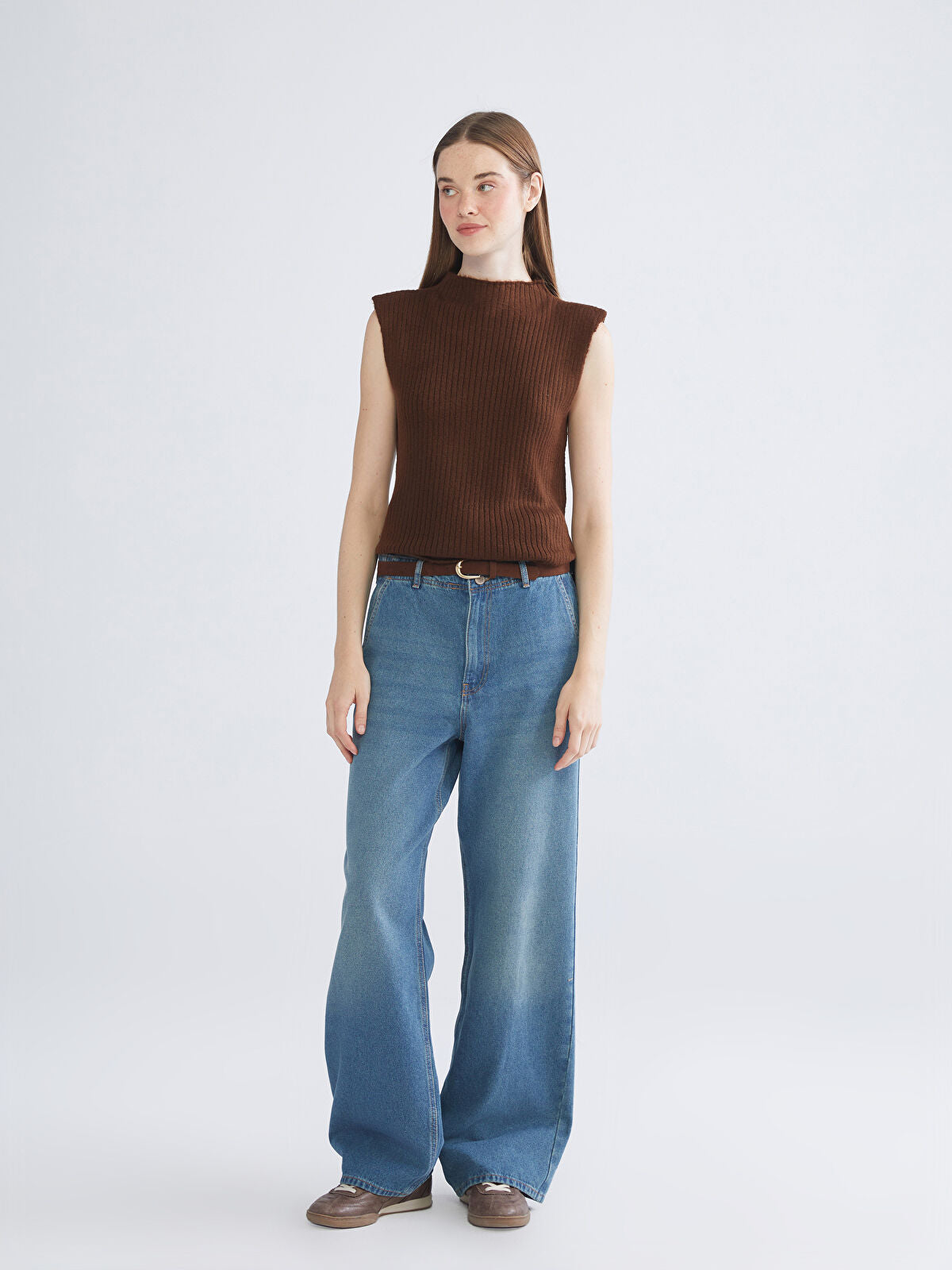 Wideleg Female Jean Pants