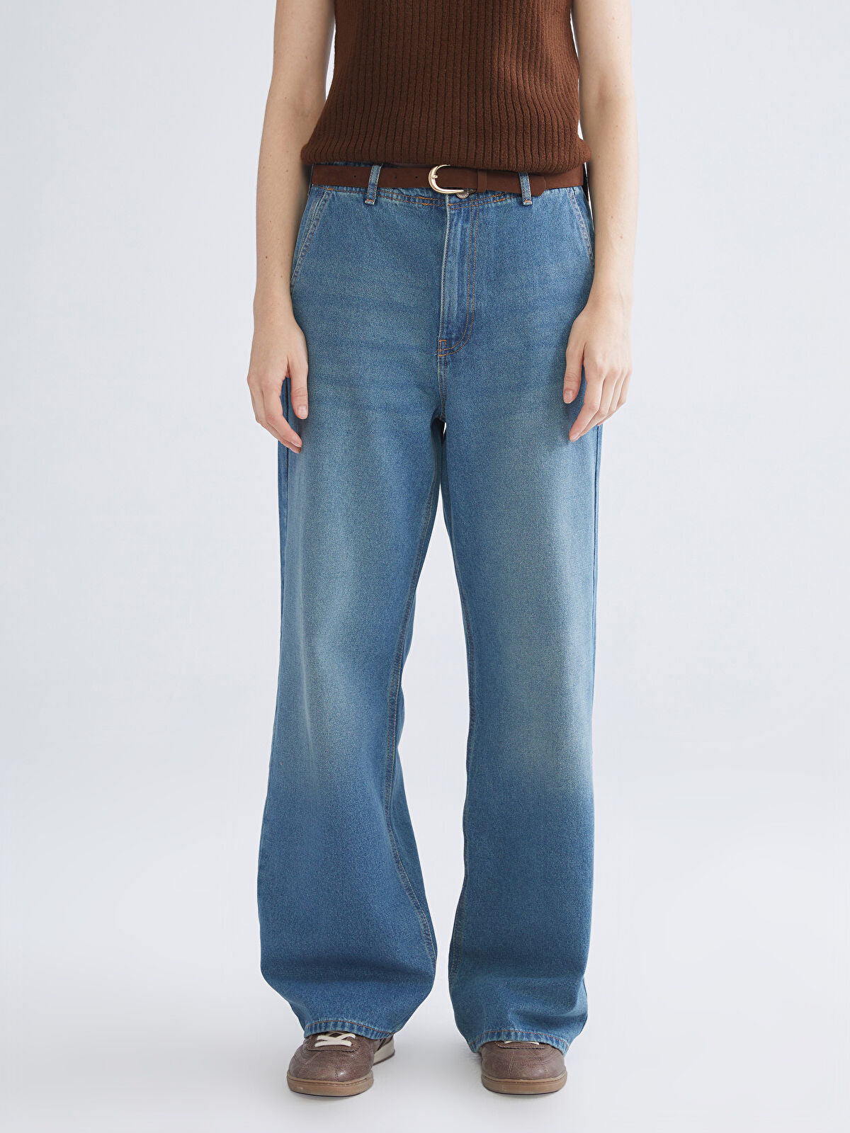 Wideleg Female Jean Pants