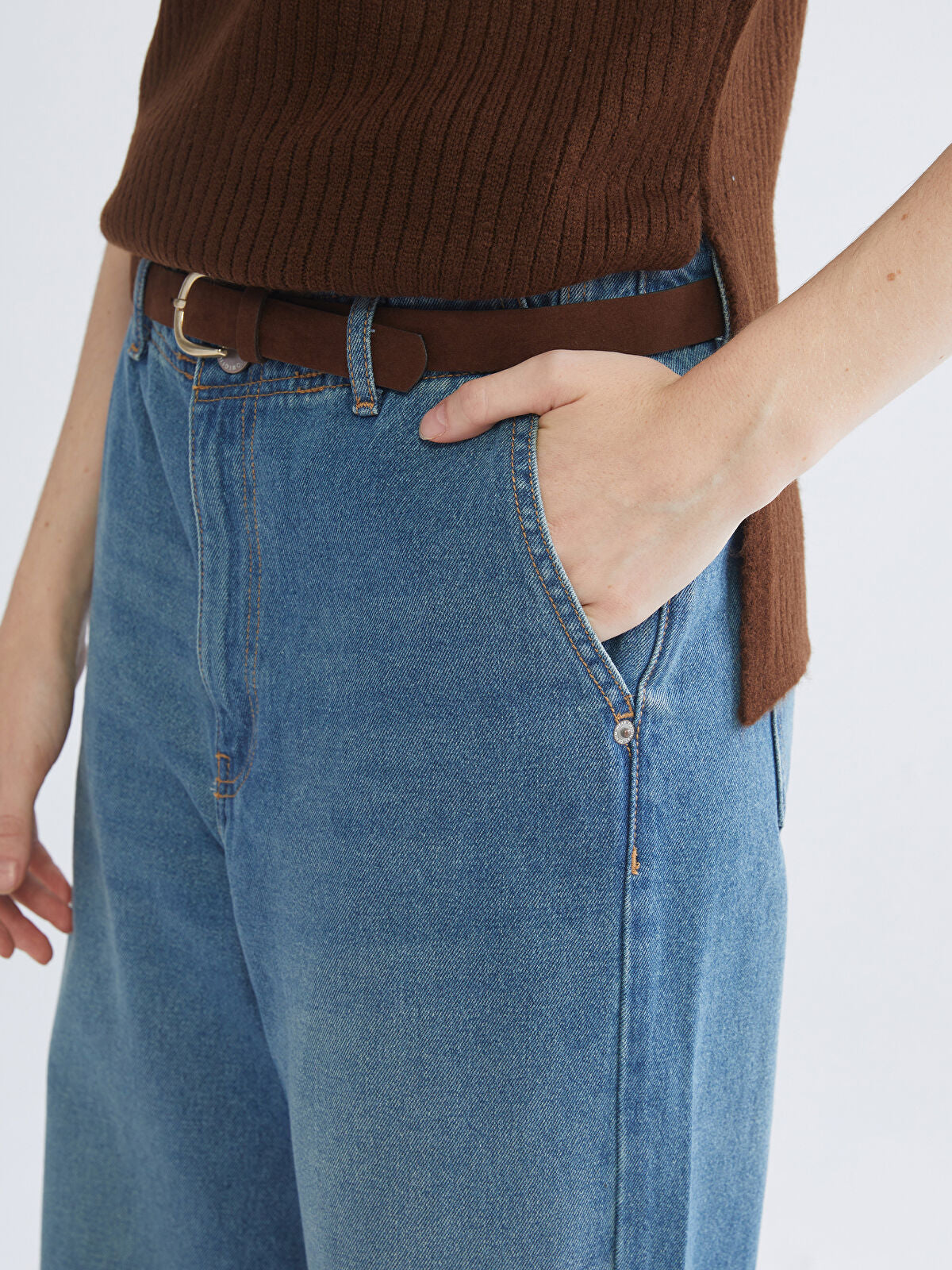 Wideleg Female Jean Pants