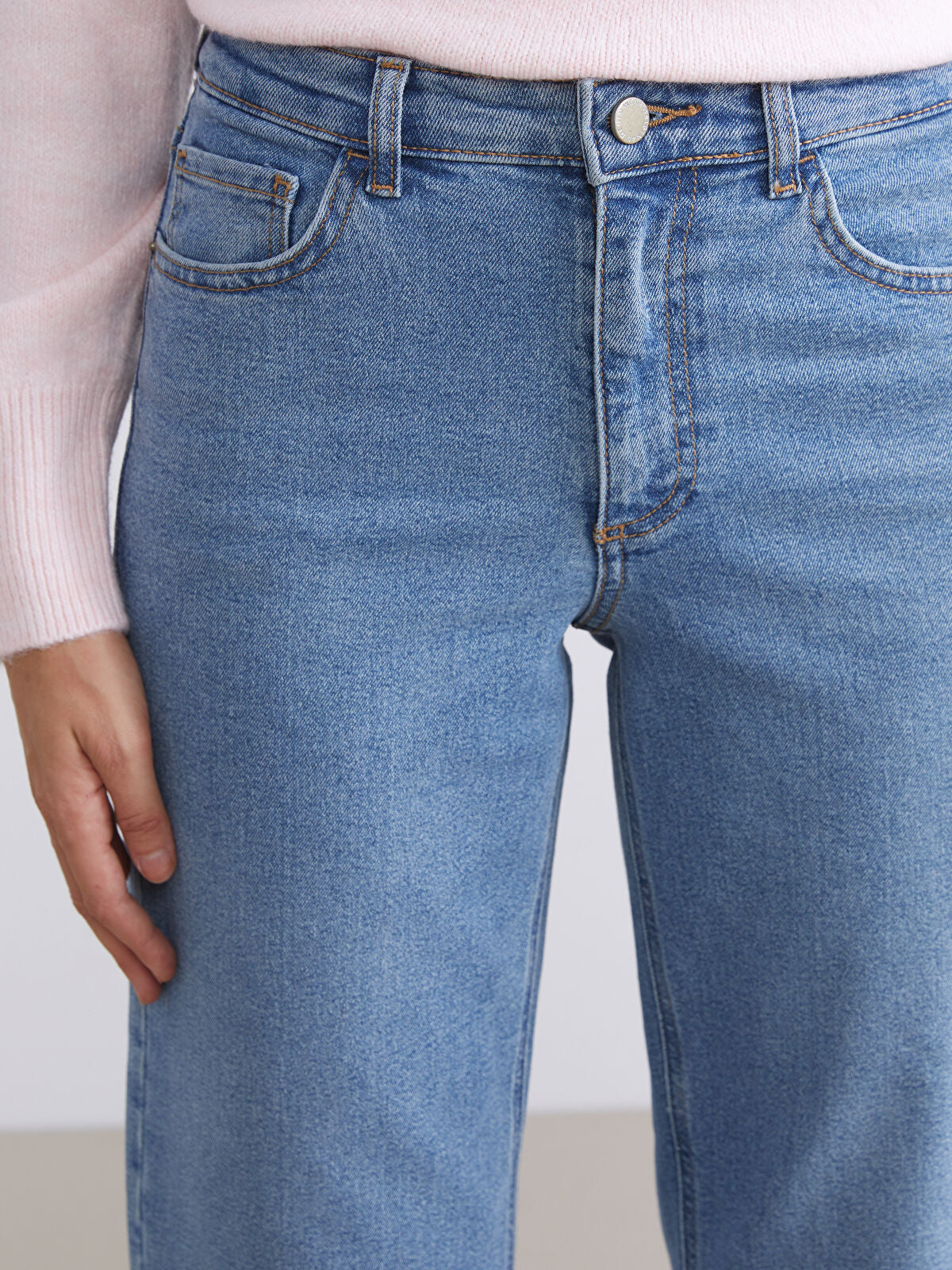 Wideleg Female Jean Pants
