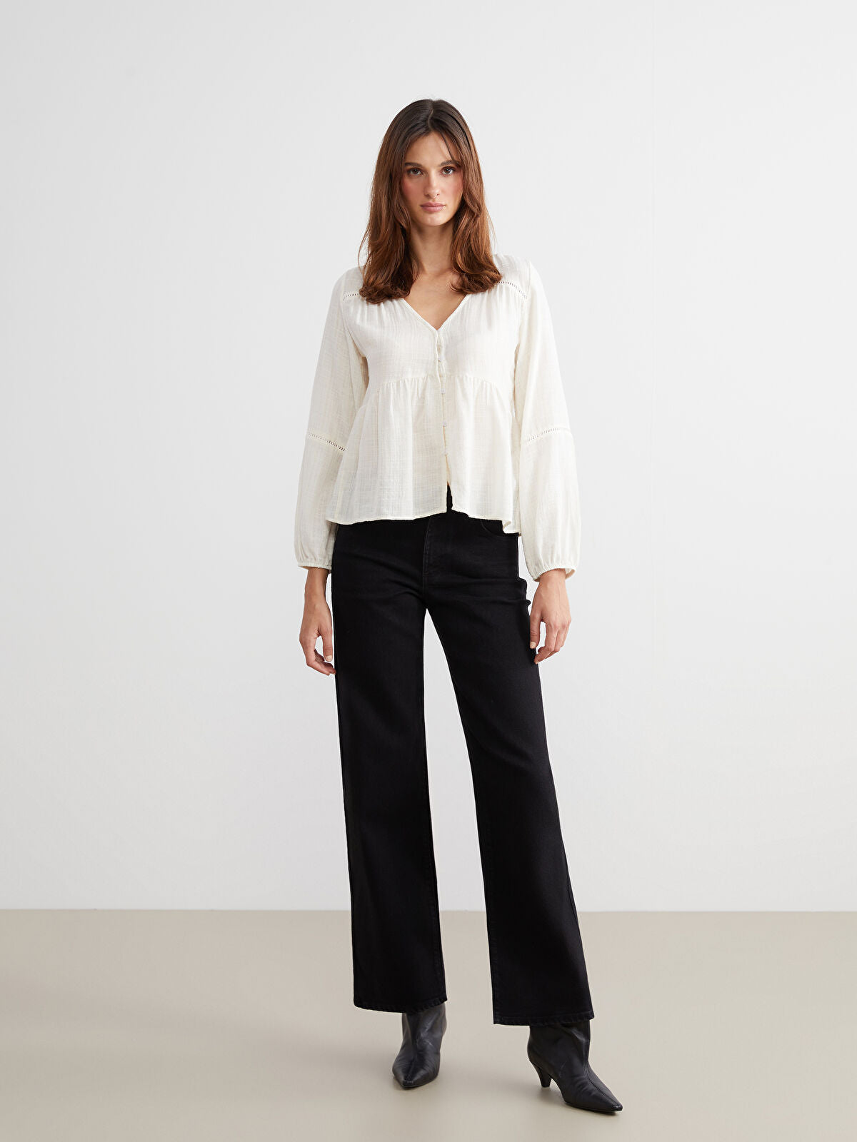 Wideleg Female Jean Pants